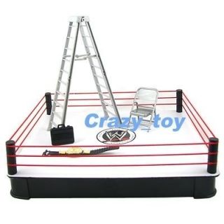 New WWE Ring Arena W/ Accessories Ladder Belt + Figure