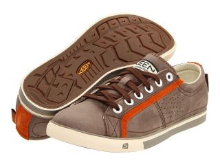 KEEN Mens ARCATA Leather Sneakers Shoes [ Slate Black / Bombay Brown ]