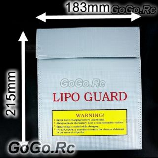   Po Battory Safety Bag Fireproof LiPo Guard   Smail Size Silver (LG001