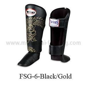 Twins Special Muay Thai Boxing Shin Guard Protection Protector Dragon 