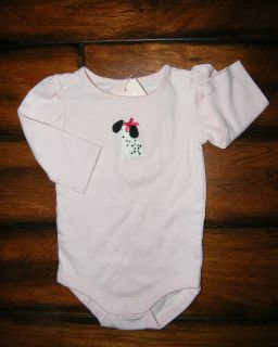 NWT Gymboree HOLIDAY PICTURES Pink Dalmatian Puppy Onesie Top 0 3 