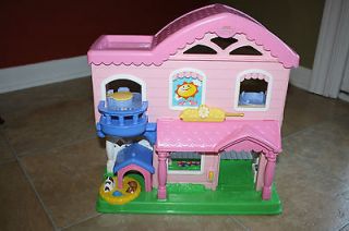 Fisher Price Little People Busy Day Home Dollhouse Lot PEOPLE SOUNDS 