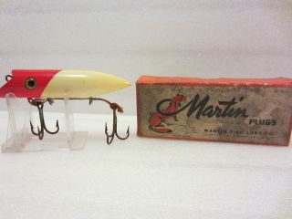 Vintage MARTIN Salmon Fishing LURE Plug in Box