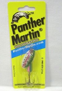 Panther Martin 1/4oz Rainbow Trout Holographic Spinner Fishing Lure
