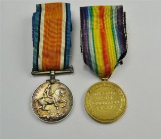   1918 MEDALS PAIR TO 134883 PTE 2 J J FITZPATRICK R.A.F ROYAL AIR FORCE