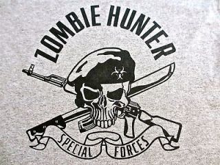 ZOMBIE HUNTER Special Forces T Shirt X LARGE