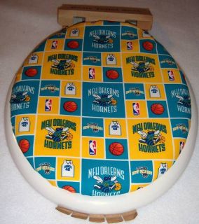 NEW ORLEANS HORNETS 14 x 13 Toilet Seat Lid Cover