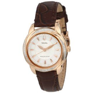 Bulova Womens 98R152 Precisionist Brightwater Leather strap Watch 