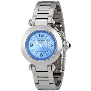 Cartier Womens W3140024 Miss Pasha Blue Dial Watch Watches  