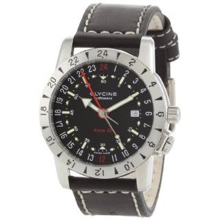 Glycine Airman Base 22 Black Dial on Strap Watches 