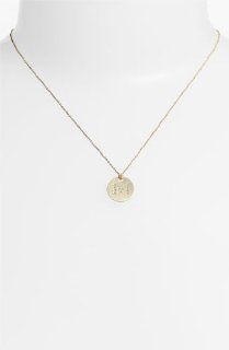 Roberto Coin Gold Disc Initial Pendant Necklace Jewelry 