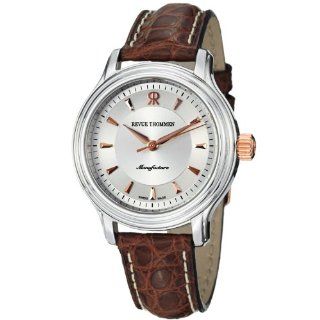 Revue Thommen Womens 12500.2552 Classic Brown Leather Strap Watch 