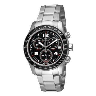 Tissot Mens T0394171105700 Tissot V8 Black Chronograph Dial Watch 
