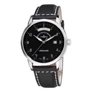 Zeno Mens 6069DD C1 Magellano Black Day Date Dial Watch Watches 
