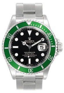 Rolex Submariner Black Dial Green Bezel Oyster Bracelet Mens Watch 