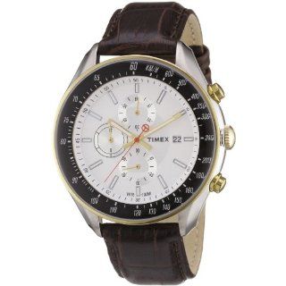 Timex Mens T2N157 SL Series Chronograph Brown Leather Strap Watch 