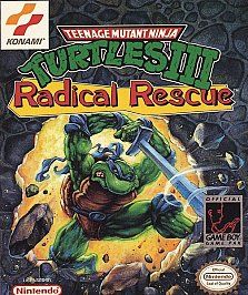 Teenage Mutant Ninja Turtles III Radical Rescue Nintendo Game Boy, 1989