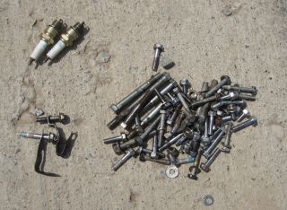 HONDA 10 HP 100 OUTBOARD BOAT MOTOR 4 STROKE MISC NUTS AND BOLTS