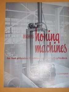Vtg C Allen Fulmer Company Catalog~Honing Machine/Tools