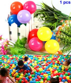 pcs Colorful Ball Fun Ball Soft Plastic Ocean Ball Baby Kid Toy Swim 