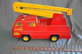 TONKA TRUCK FIRE RESCUE RED/YELLOW FOR PARTS/RESTORE