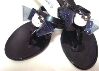 Hello Kitty Flip Flop   Black   Sandals   Bow   BY SANRIO