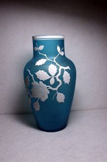   Antique British Cameo Art Glass Vase Thomas Webb or Steven & Williams
