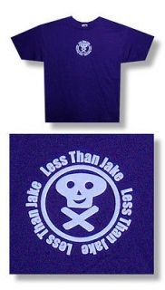 New Less Than Jake Circle Skull Purple X Large T shirt
