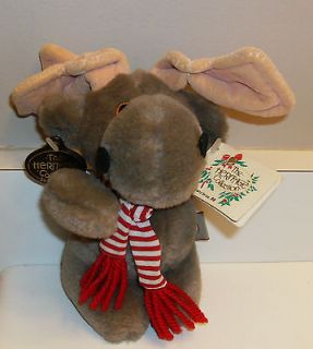   Collection Plush Moose w/Scarf Approx. 7 Tall 1985 Ganz Bros