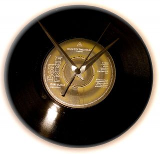 Iron Maiden Vinyl Single 7 Clock Ideal Gift Many titles available