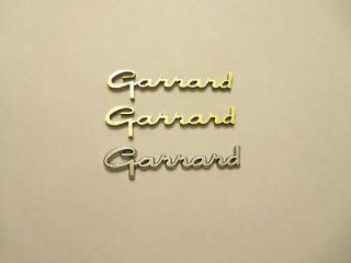 Garrard Turntable Logo, Replicated, New Solid Brass, Laser Cut