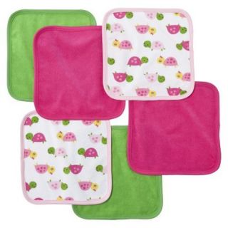 Just One You made by Carters Baby Girls Pink Turtle Washcloths 6 pk 