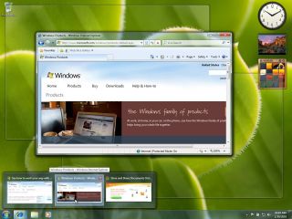 Windows 7 vous laissent jeter un coup doeil derrière des fenêtres 