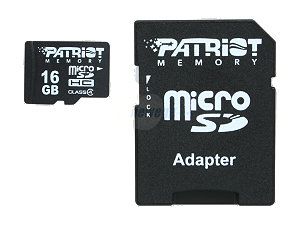    Patriot Signature 16GB Micro SDHC Class 4 Flash Card 