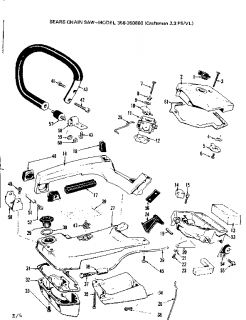 CRAFTSMAN  chain saw Maintenance kit Parts  Model 358350870 