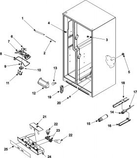 Model # ASD2624HEQ Amana Amana refrigeration   Controls (15 parts)