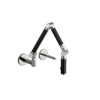 Shop KOHLER Karbon Polished Chrome 1 Handle High Arc Kitchen Faucet at 