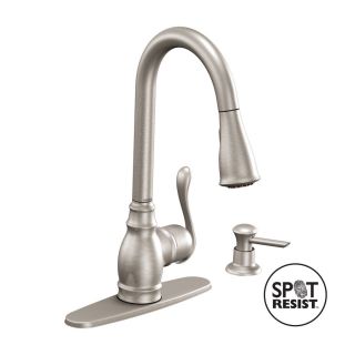 Shop Moen Anabelle Spot Resist Stainless 1 Handle Pull Down Kitchen 