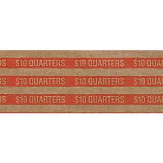 MMF Industries™ Flat Tubular Quarter Wrappers, Orange, $10  Staples 