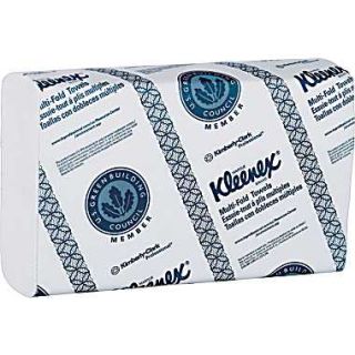 Kleenex® C Fold Paper Towels, White, 1 Ply, 2,400 Sheets/Case 