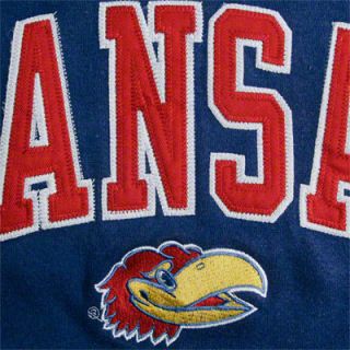 Kansas Jayhawks Royal Acid Washed Mascot Hooded Sweatshirt 