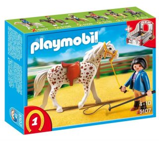 PLAYMOBIL 5107 ? Speckled Horse with Stall  Pixmania UK