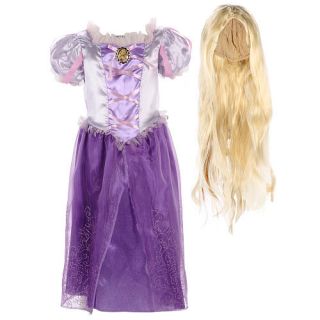 Disney Princess Rapunzel Halloween Costume with Wig   Toddler Size 3T 