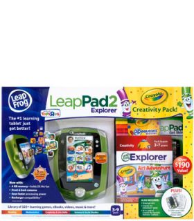 LeapFrog LeapPad2 Explorer Crayola Creativity Bundle   LeapFrog 