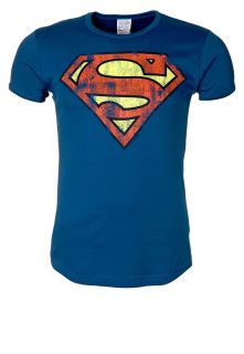 LOGOSHIRT SUPERMAN   T Shirt print   azure blue   Zalando.de