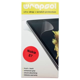 Wrapsol Ultra Pro tective Film Wrap for Nokia E7   Mobile Accessories 