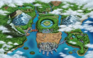 Explore the new Unova region filled with a mix of landscapes, features 