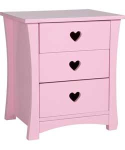 Buy Ashley 3 Drawer Bedside Chest   Pink at Argos.co.uk   Your Online 