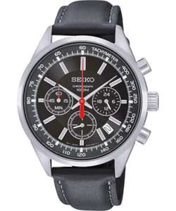 Buy Seiko Mens Black Chronograph Watch at Argos.co.uk   Your Online 