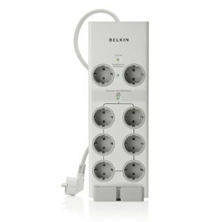 Belkin Conserve Switch, 360 J, 120 V, 1800 W, 1.2 m, Gris, Blanco, 757 